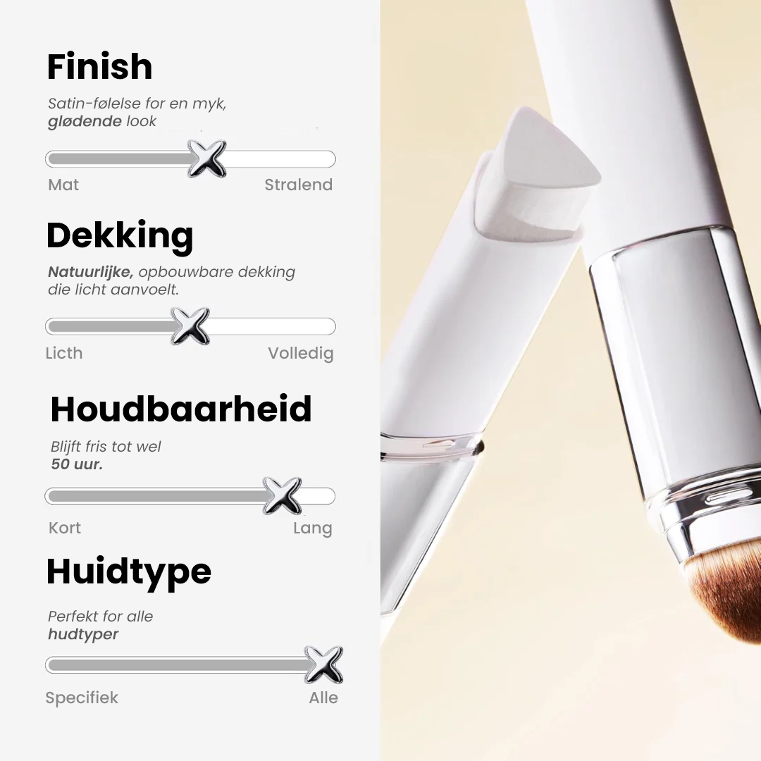 2-in-1-Foundation mit integriertem Pinsel