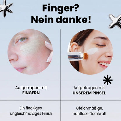 2-in-1-Foundation mit integriertem Pinsel