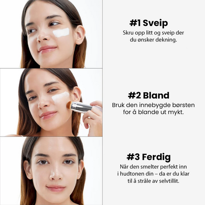 2-in-1-Foundation mit integriertem Pinsel