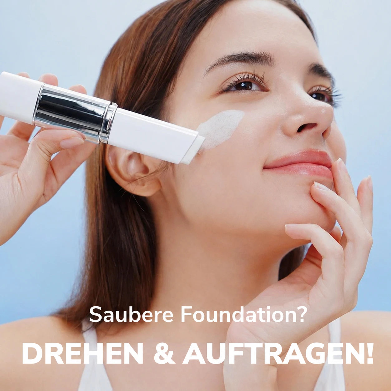 2-in-1-Foundation mit integriertem Pinsel